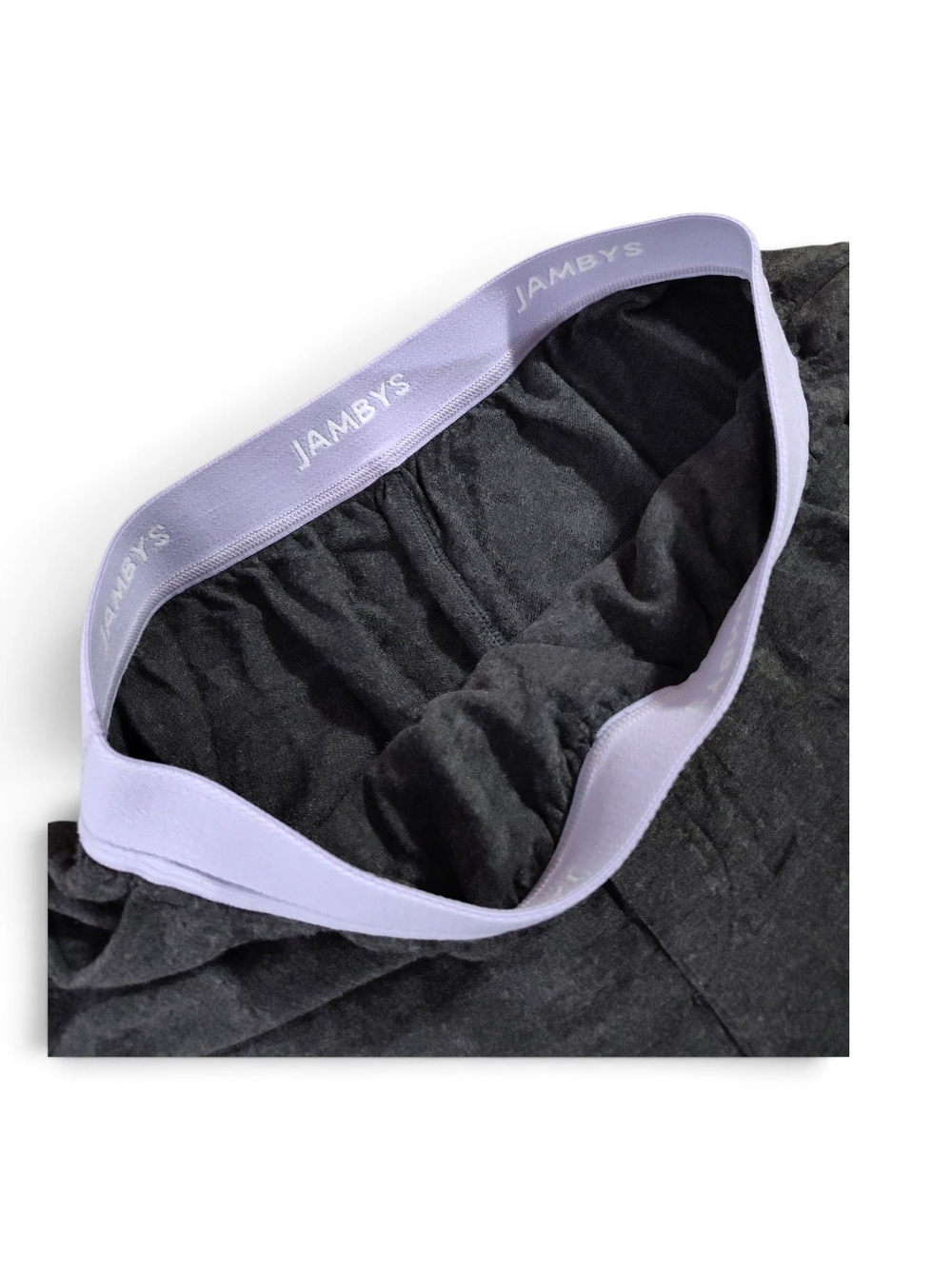 Jamby's Unisex Adults Elastic Waist Pajama Shorts Grey/purple Large Loungewear - Picture 4 of 10